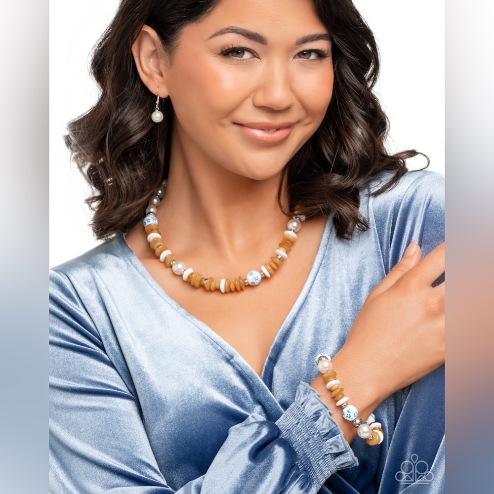 porcelain jewelry set by levelupjewelz